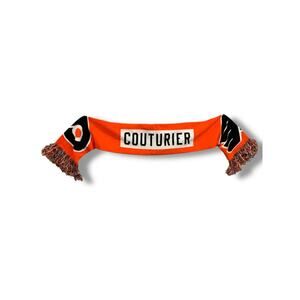 Philadelphia Flyers Sean Couturier Player Rare NHL Hockey Scarf Orange Black